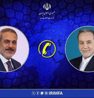گفتگوی تلفنی وزرای امور خارجه‌ جمهوری اسلامی ایران و ترکیه