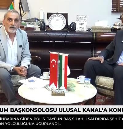مصاحبه سرکنسول جمهوری اسلامی ایران در ارزروم با شبکه اولوسال تی‌وی